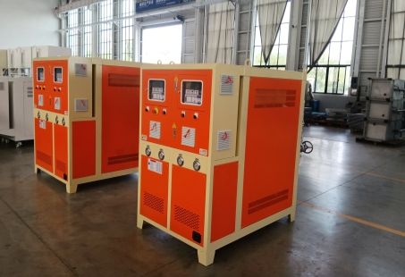 Controladores de temperatura de moldes de aceite de doble sistema de 54 kW listos para Chile